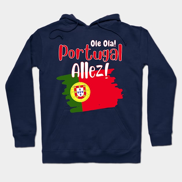 Portugal Qatar World Cup 2022 Hoodie by Ashley-Bee